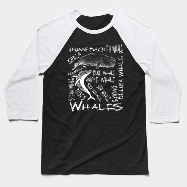 Whales T Shirt and Gifts Ideas Marine Biology Marine Biologist Shirt Baseball T-Shirt by Envision Styles